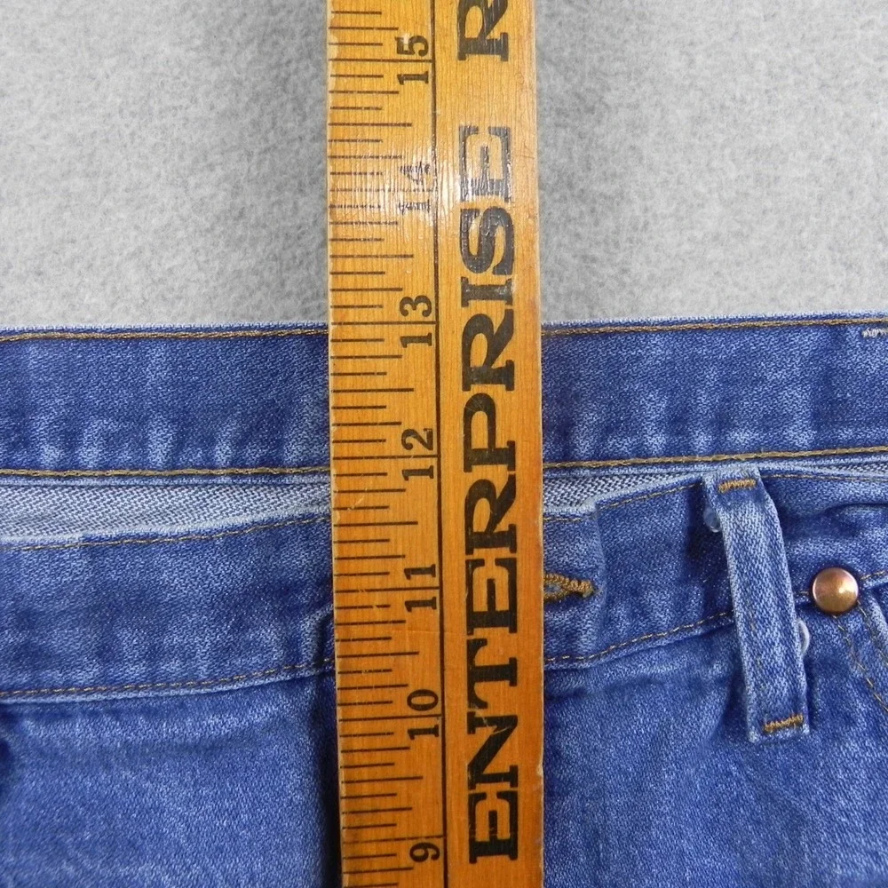Wrangler Jeans Mens 36x30 Straight 31MWZPW Blue Distressed Denim Cowboy Cut